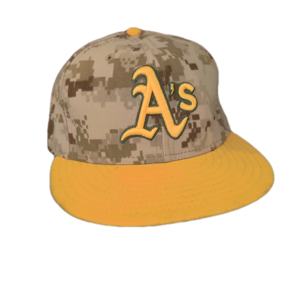A's New Era Fitted camo Hat